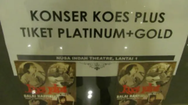 Konser sudah lebih dulu digelar di Solo 3 September lalu, tiket dijual Rp200-800 ribu.