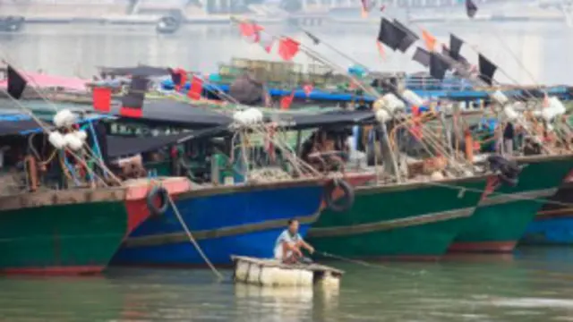 Thuyền bè đã được triệu tập về bờ để tránh bão
