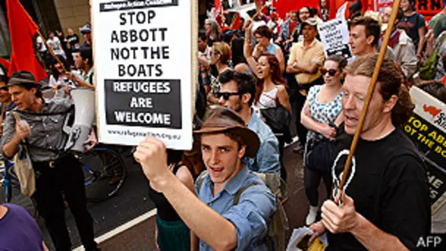 Manifestantes en Sídney
