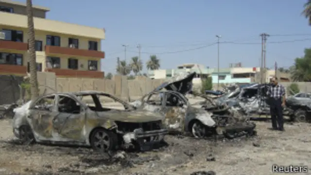 Kerusakan akibat bom di Baghdad