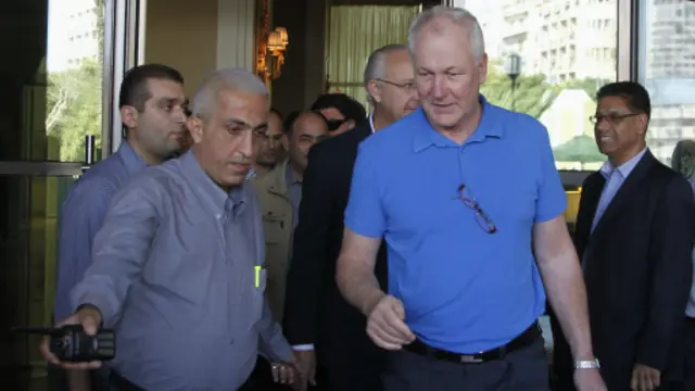 المفتشون تركوا فندقهم في بعد ظهر الاثنين بعد انتهاء مهمتهم الثانية.