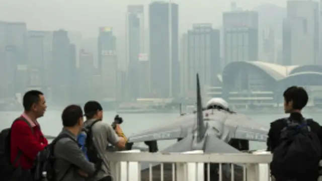 在香港的中國內地遊客