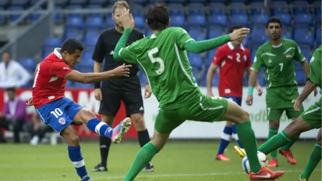 المنتخب العراقي التقى من قبل مع الفريق التشيلي في مباراة ودية.