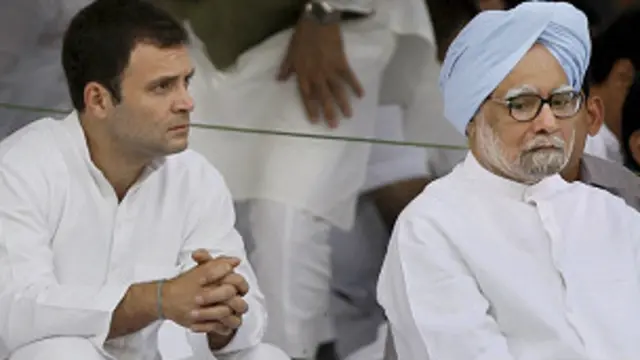 राहुल गांधी और मनमोहन सिंह