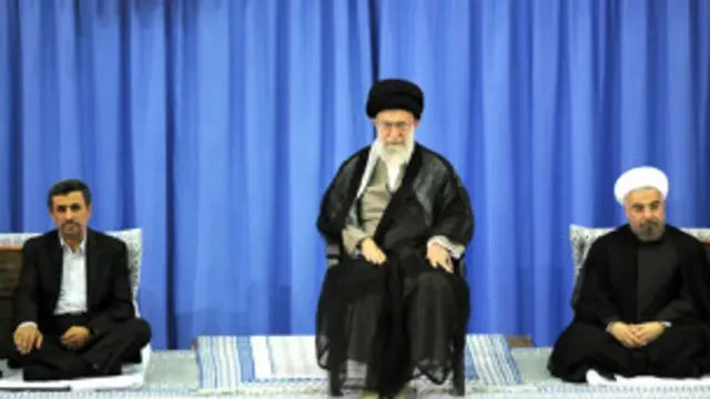 روحانی، خامنه ای، احمدی نژاد