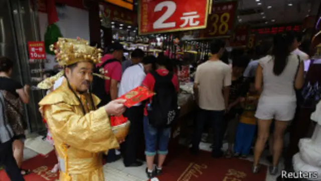 Chinese shops, Reuters