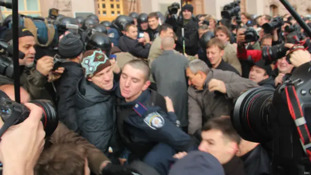 Киеврада, сессия, заседание, пикет, драка