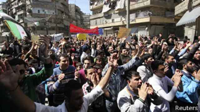 Protestas en Alepo en 2011