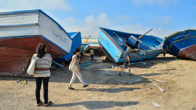 Кладбище лодок на острове