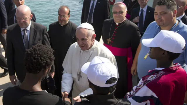 Папа Франциск на Лампедузе