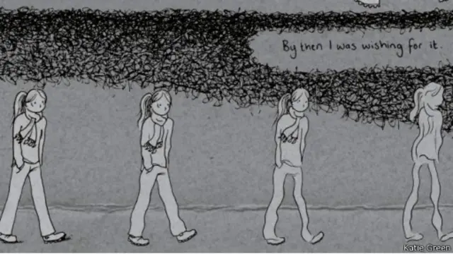 Página da história em quadrinhos de Katie Green | Jonathan Cape