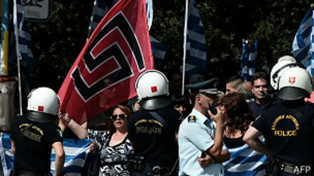 Seguidora del partido Amanecer Dorado