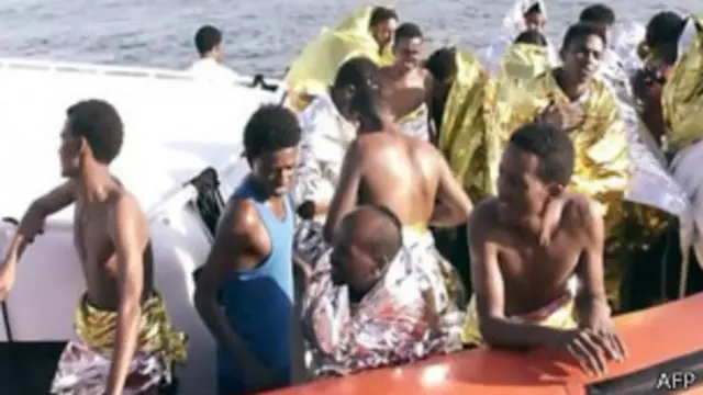 Спасенные мигранты