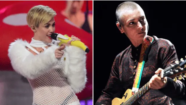 Miley Cyrus dan Sinead O'Connor