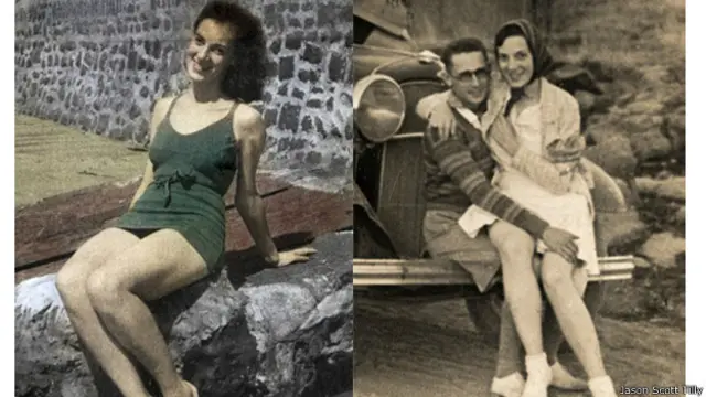 लंदन के बर्ट्स स्कॉट और उनकी गर्लफ्रेंड की 1930 में भारत में खींची गयी तस्वीर. 