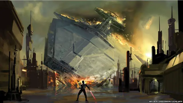 Amy Beth Christenson: Star Destroyer crash, The Force Unleashed video game - digital