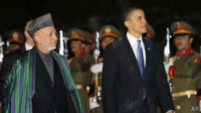 Хамид Карзай и Барак Обама