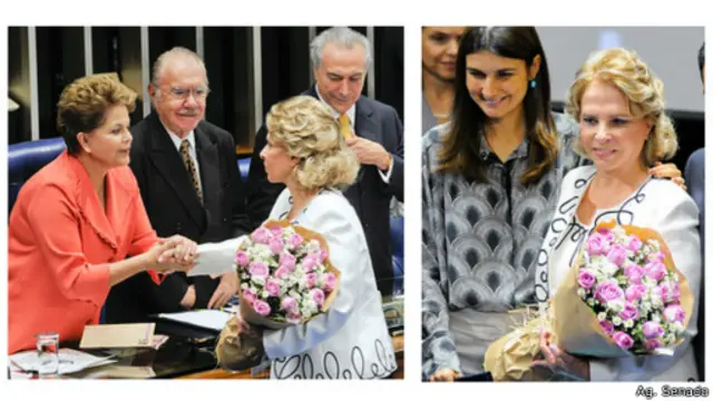 Eunice Michiles, em homenagem recente no Senado com a presidente Dilma Rousseff (Ag. Senado)