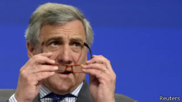Antonio Tajani, comissário europeu de indústria (foto: Reuters)