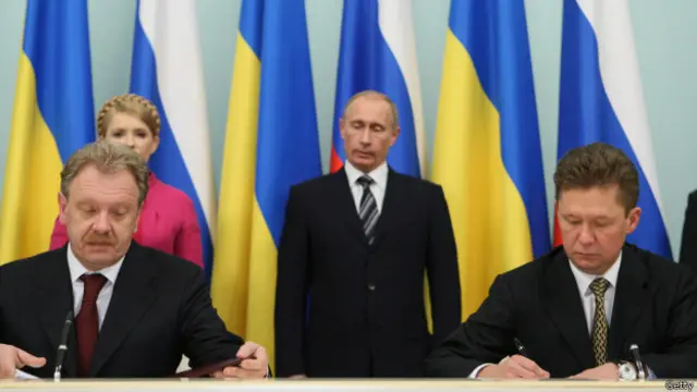 Путин и Тимошенко