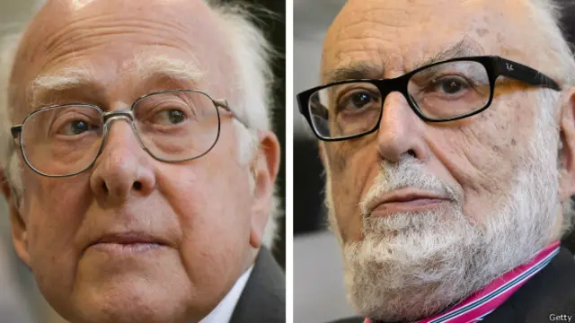 Peter Higgs y François Englert
