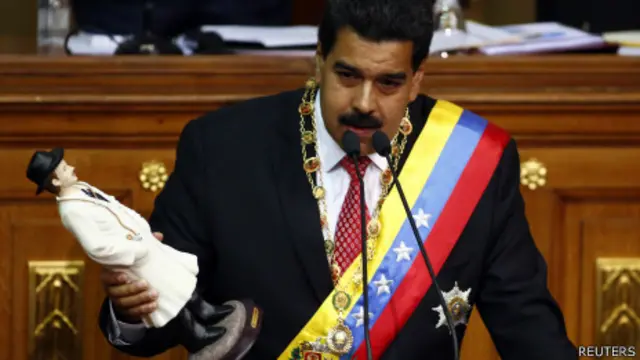 Nicolás Maduro na Assembleia Nacional. Foto: Reuters