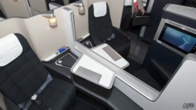 penerbangan kelas bisnis, afp