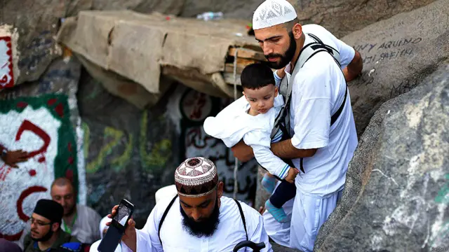 मुस्लिम तीर्थयात्री, हज, अल नूर पहाड़, मक्का