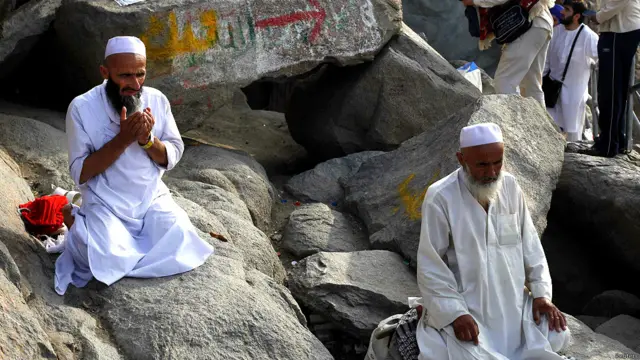 मुस्लिम तीर्थयात्री, हज, अल नूर पहाड़, मक्का