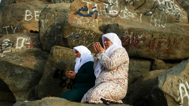 मुस्लिम तीर्थयात्री, हज, अल नूर पहाड़, मक्का