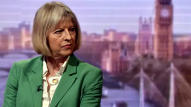 وزيرة الداخلية تريزا ماي