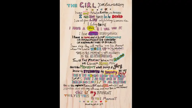 लड़कियों के लिए घोषणापत्र
