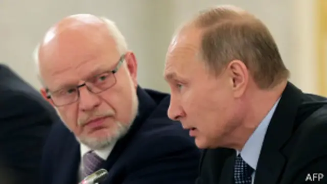 Михаил Федотов и Владимир Путин