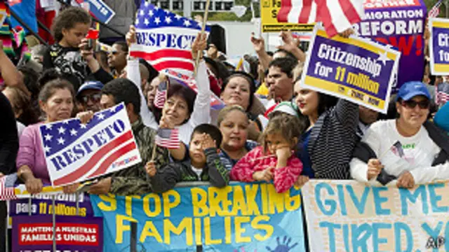 Manifestación a favor de la reforma migratoria