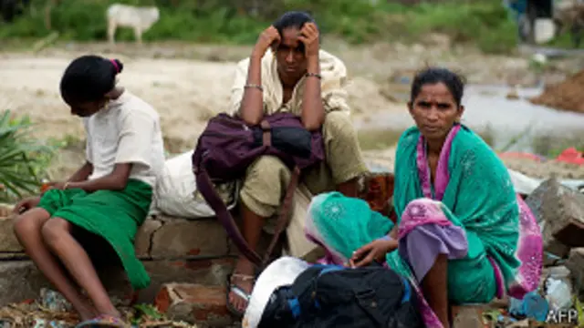 Эвакуированные жители Ориссы