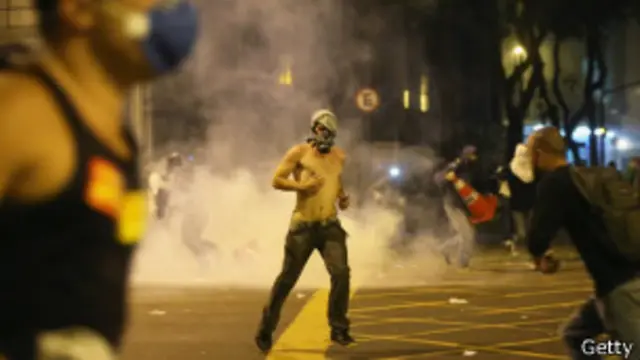 Демонстрант в Рио