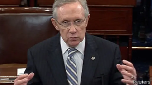 Лидер демократического большинства в сенате Гарри Рид 