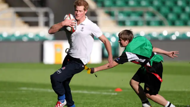 प्रिंस हैरी, रग्बी
