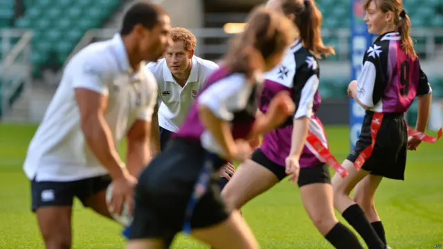 प्रिंस हैरी, रग्बी