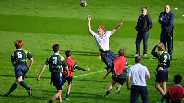 प्रिंस हैरी, रग्बी