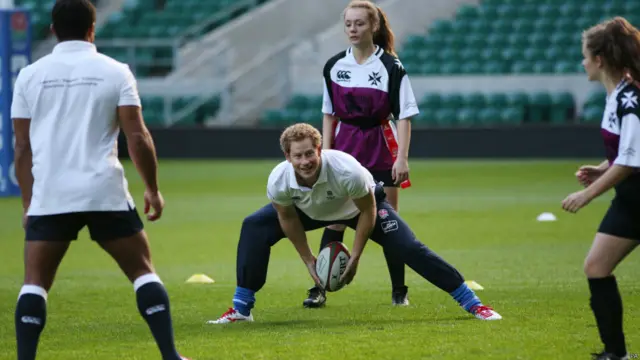 प्रिंस हैरी, रग्बी