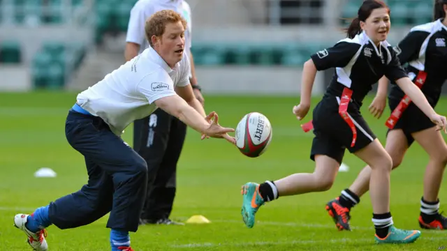 प्रिंस हैरी, रग्बी