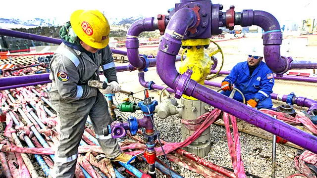 Operación de fracking en EE.UU.