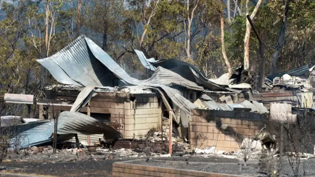 حکام کا کہنا ہے کہ یہ آگ بہت زیادہ گرمی اور تیز ہواؤں کے باعث لگی اور تیزی سے پھیلی ہے۔ 