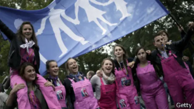 Противники гей-браков во Франции