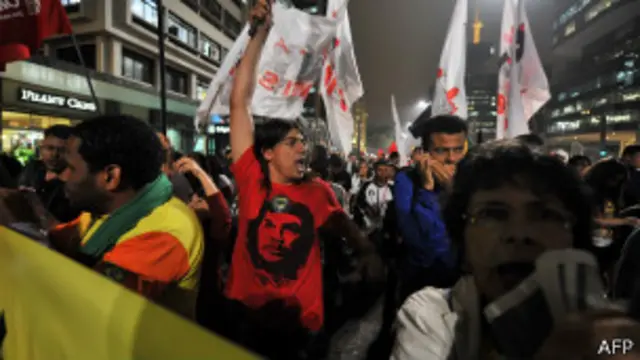 Protesta en Brasil