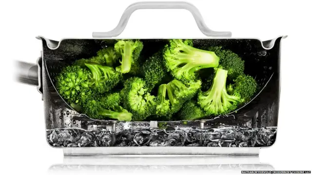 بھاپ سے پکی سبزیاں جیسا کہ بروکولی اپنا رنگ اور ذائقہ پکنے کے بعد بھی قائم رکھتی ہے مگر اسے تصویر میں قید کرنے میں کئی چیلنج درپیش تھے