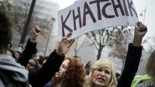 Демонстрация учащихся средних школ в Париже