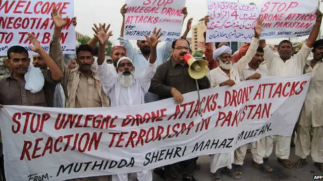 Protes serangan pesawat tanpa awak di Pakistan
