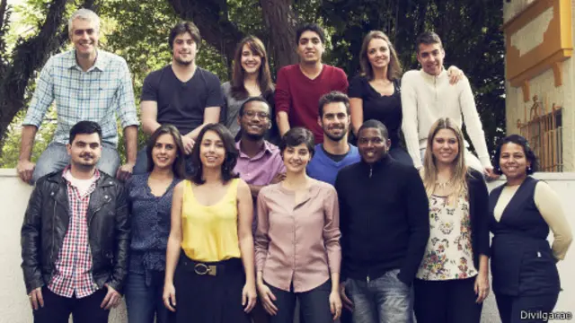 Funcionários da Inesplorato, na Vila Mariana, em São Paulo (Divulgação)